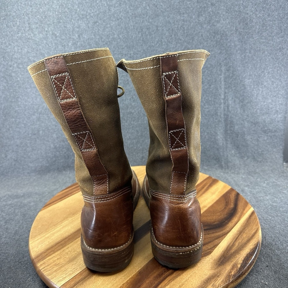 Frye Boots Tuscarora Owen Fold Over Boots Leather Mens Size 11D Brown 37766 - Picture 6 of 10